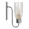 Single Morston Light in Nickel Plate, Fluted Glass