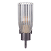 Single Morston Light in Polished, Fluted Glass