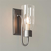 Single Morston Light in Polished, Clear Glass