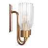 Double Morston Light in Old Gold, Fluted Glass