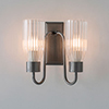 Double Morston Light in Polished, Fluted Glass