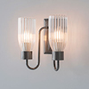 Double Morston Light in Polished, Fluted Glass