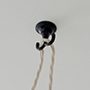 Pendant Flex Ceiling Hook in Matt Black