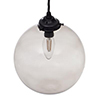 Holborn Charcoal Glass Pendant in Matt Black