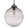 Holborn Charcoal Glass Pendant in Polished