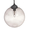 Holborn Charcoal Glass Pendant in Polished