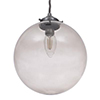 Holborn Charcoal Glass Pendant in Polished