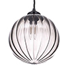 Fulbourn Charcoal Glass Pendant in Matt Black