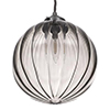 Fulbourn Charcoal Glass Pendant in Polished