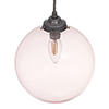 Holborn Dusky Pink Glass Pendant in Polished