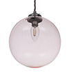 Holborn Dusky Pink Glass Pendant in Polished