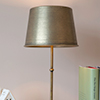 20cm Medium French Drum Shade in Antiqued Brass