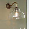 Octavia Wall Light in Antiqued Brass