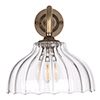 Octavia Fluted Wall Light in Antiqued Brass