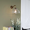 Octavia Fine Fluted Wall Light in Antiqued Brass