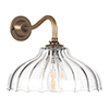 Langley Fluted Wall Light in Antiqued Brass