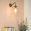 Ashley Wall Light with Carrick Arm in Antiqued Brass