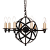 Globe Pendant Light in Matt Black