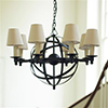 Globe Pendant Light in Matt Black