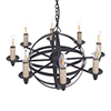 Globe Pendant Light in Matt Black