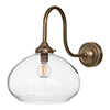 Bella Wall Light in Antiqued Brass