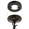 Georgian Lighting Pattress in Bronze Metallic 