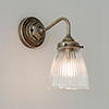 Club/Holt/Fisher Lighting Pattress in Antiqued Brass