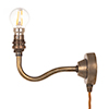 Carrick Plug-in Wall Light (Up) Antiqued Brass