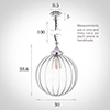 Greenwich Pendant Light in Nickel