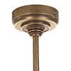 Melrose Triple Bar Pendant in Antiqued Brass