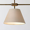 Melrose Triple Bar Pendant in Antiqued Brass