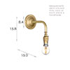 Brooke Wall Light In Burnished Brass