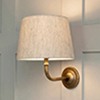 Brooke Wall Light in Antiqued Brass