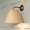 Brooke Wall Light in Antiqued Brass