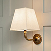 Brooke Wall Light in Antiqued Brass