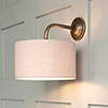 Brooke Wall Light in Antiqued Brass