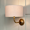 Brooke Wall Light in Antiqued Brass