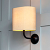 Brooke Wall Light in Matt Black