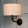 Brooke Wall Light in Matt Black