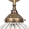 Shotley Fluted Wall Light in Antiqued Brass