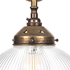 Shotley Fine Fluted Wall Light in Antiqued Brass