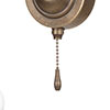 Carrick Pull Cord Wall Light (Down) in Antiqued Brass