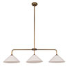 Drayton Triple Bar Pendant in Antiqued Brass