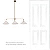 Drayton Triple Bar Pendant in Antiqued Brass