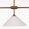 Drayton Triple Bar Pendant in Antiqued Brass