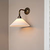 Ellington Wall Light in Antiqued Brass