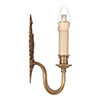 Double Hambleton Wall Light in Antiqued Brass