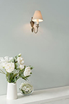 Single Rialto Wall Light in Antiqued Brass