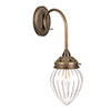 Iona Fluted Wall Light in Antiqued Brass