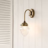 Iona Fluted Wall Light in Antiqued Brass